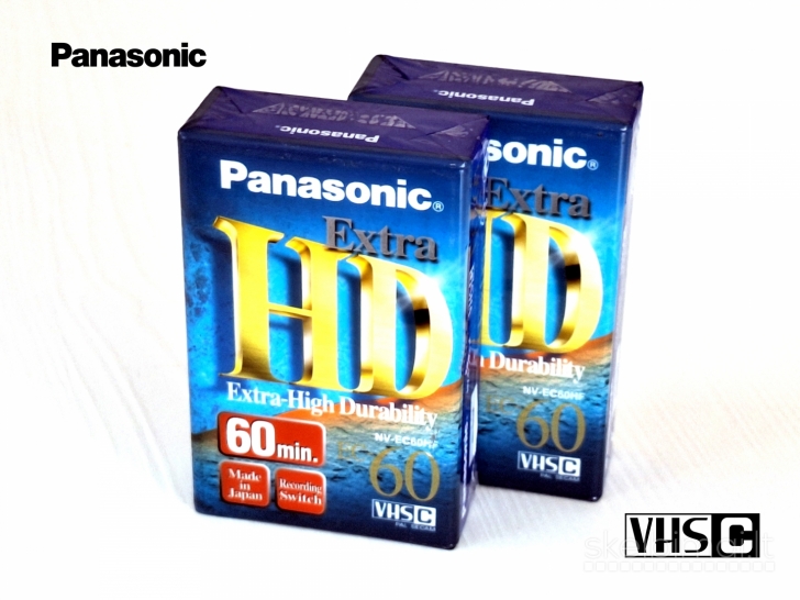 Naujos VHS-C kasetės Panasonic NV-EC60HF