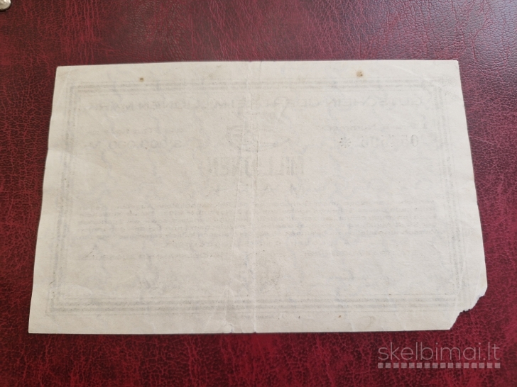 3 Millionen Mark 1923 Augsburg Notgeld Vokietija