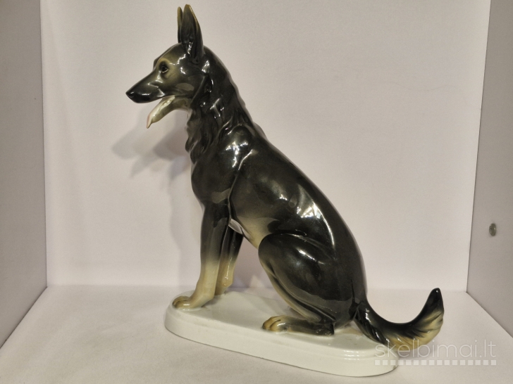 Porcelianinė vokiečių aviganio skulptūra Neutettau, 29cm.