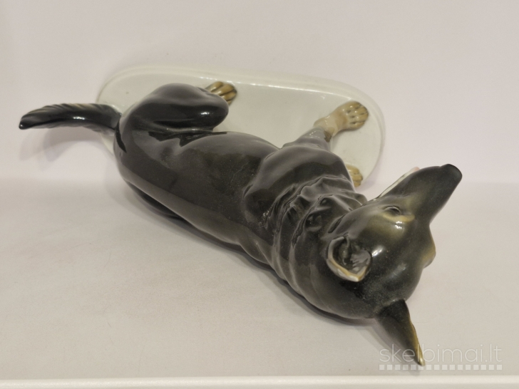 Porcelianinė vokiečių aviganio skulptūra Neutettau, 29cm.