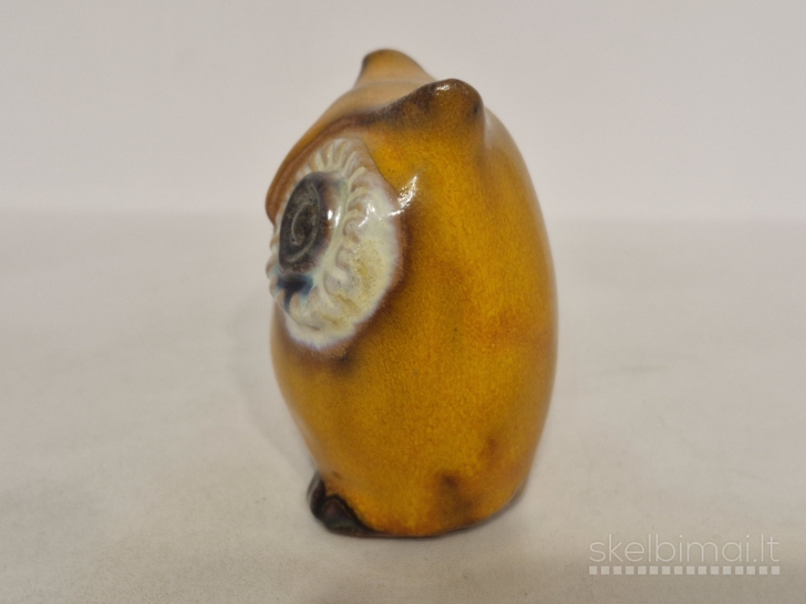 Keramikinė pelėdos figūrelėm vintažinė apie 7,5cm.