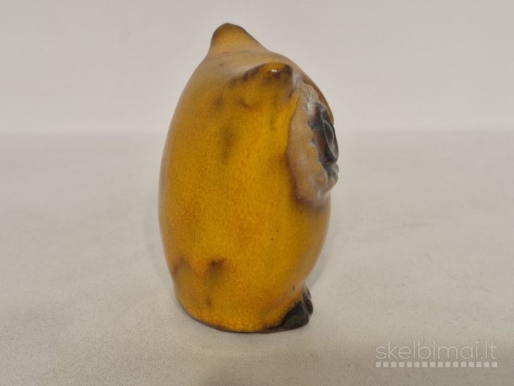 Keramikinė pelėdos figūrelėm vintažinė apie 7,5cm.