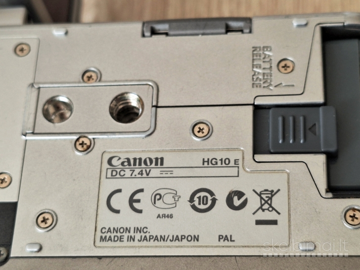 Canon HG10 HDD video kamera