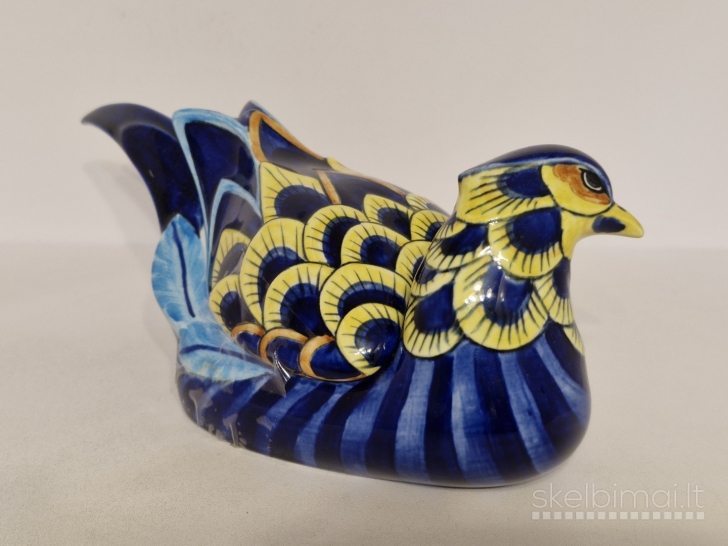 Royal Copenhagen "Blue Pheasant" porcelianinė skulptūra dežutė, rankų darbo