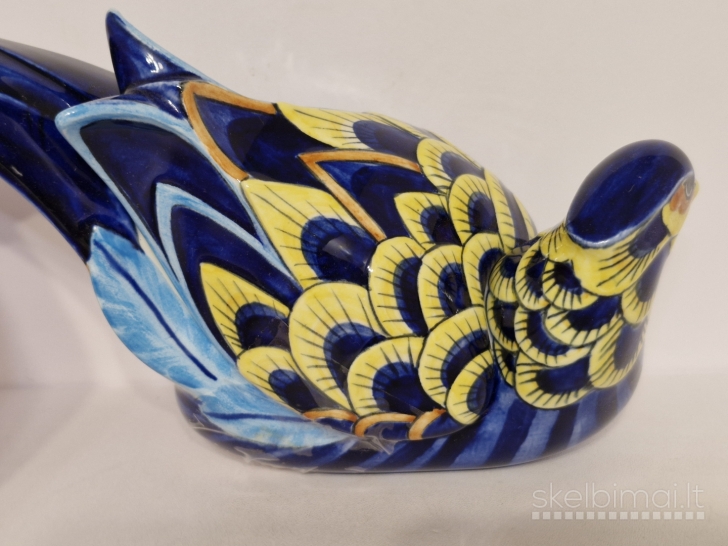 Royal Copenhagen "Blue Pheasant" porcelianinė skulptūra dežutė, rankų darbo