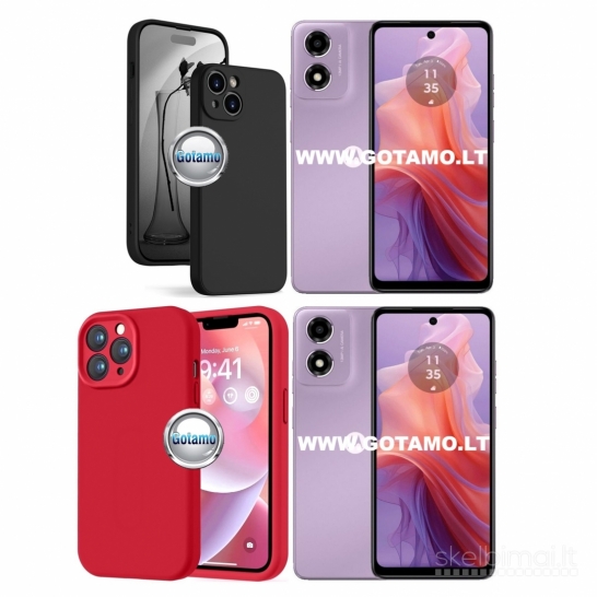 439 B-Soft Plus dėklai nugarėlės Motorola Moto E14, G04, G04s, G24, G24 Power