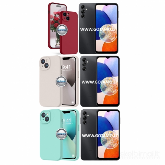 446 B-Soft Plus dėklai nugarėlės Samsung Galaxy A14 telefonams