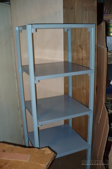 Parduodu labai tvirtus metalinius stelažus