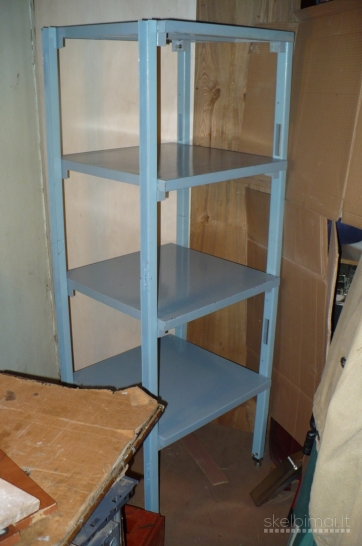 Parduodu labai tvirtus metalinius stelažus