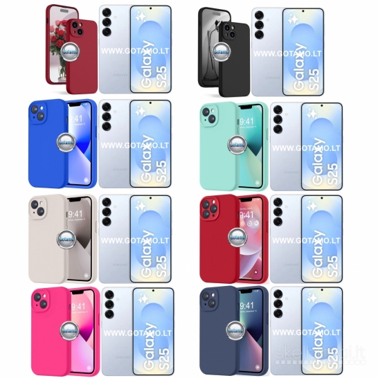 465 B-Soft Plus dėklai nugarėlės Samsung Galaxy S25 telefonui