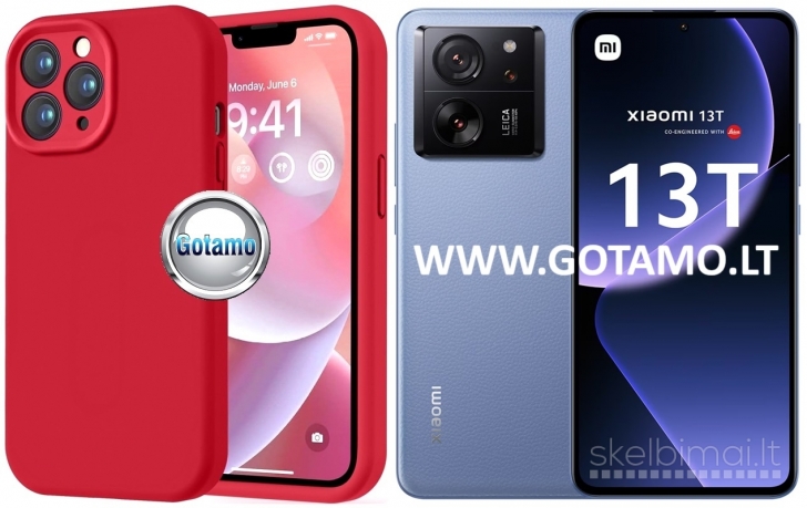 469 B-Soft Plus dėklai nugarėlės Xiaomi 13T, Xiaomi 13T Pro telefonams