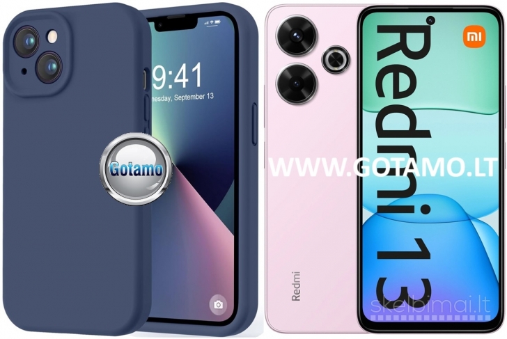 475 B-Soft Plus dėklai nugarėlės Xiaomi Redmi 13, Xiaomi Redmi 13 5G telefonams