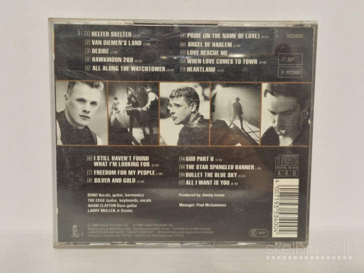 Audio CD U2 – Rattle And Hum