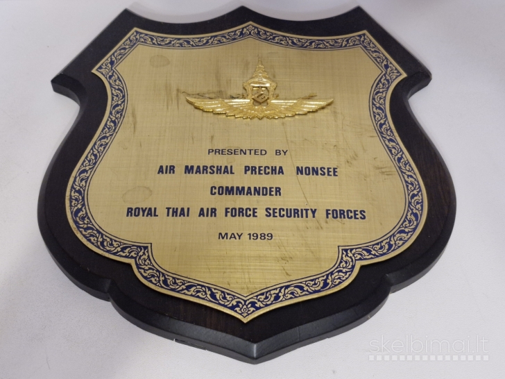 Royal Thai Air Force atminimo lenta/plaketas 1989