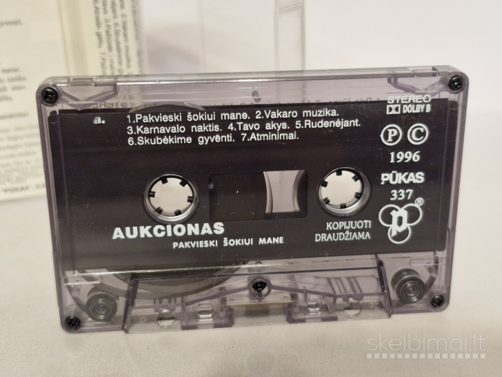 Audio kasetė Aukcionas – Pakvieski Šokiui Mane