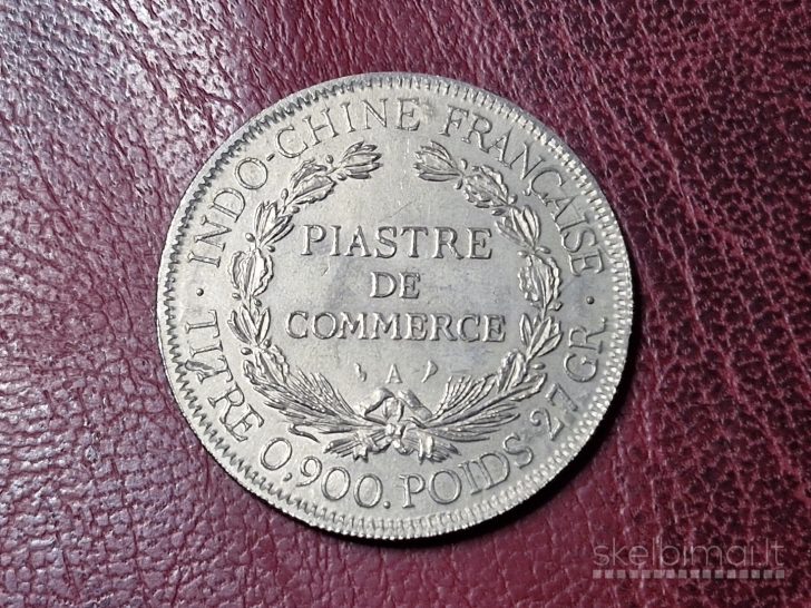 Prancūzijos Indokinija 1 piastras, 1908 KOPIJA