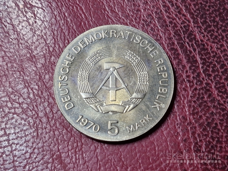 Vokietija - VDR 5 markės, 1970 KM# 26 Rentgeno 125