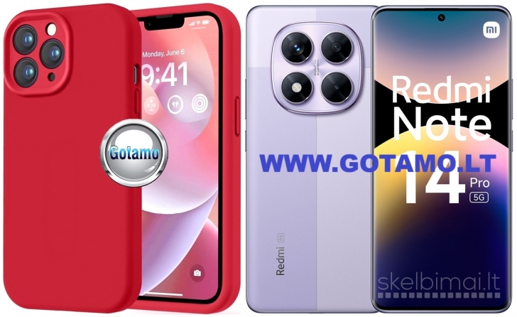 493 B-Soft Plus dėklai nugarėlės Xiaomi Redmi Note 14 Pro 5G, Poco X7