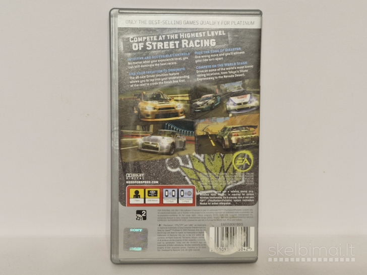Žaidimas Need for Speed: ProStreet [Platinum] PAL PSP