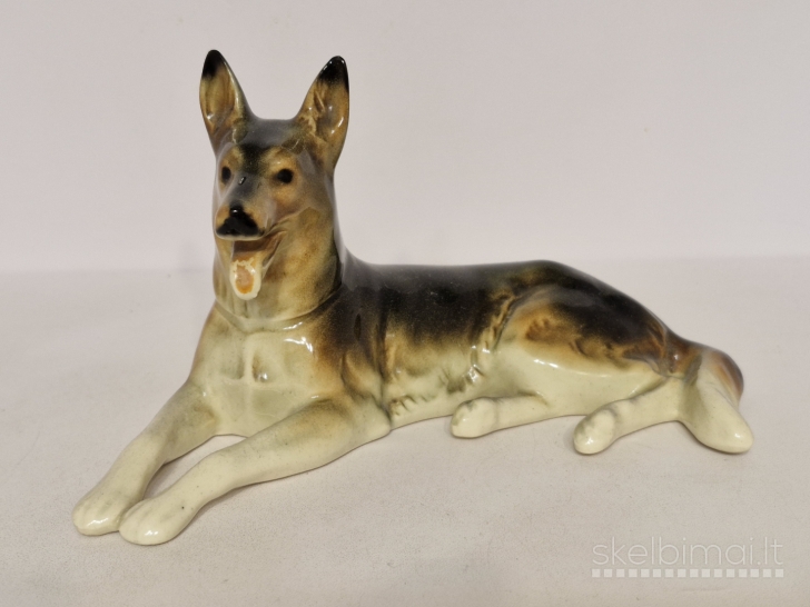 Keramikinė vokiečių aviganio figūrelė (19cm.)