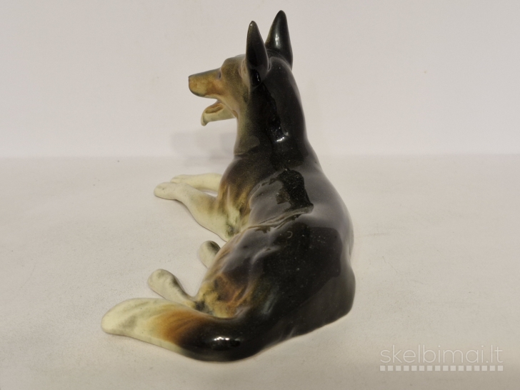 Keramikinė vokiečių aviganio figūrelė (19cm.)