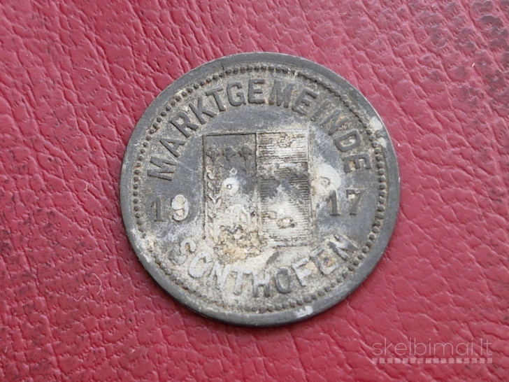 50 Pfennig 1917 Sonthofen Notgeld Vokietija Zn