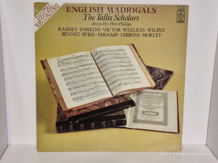 LP plokštelė The Tallis Scholars – English Madrigals