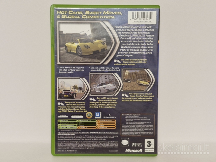 Žaidimas Project Gotham Racing 2 PAL Xbox