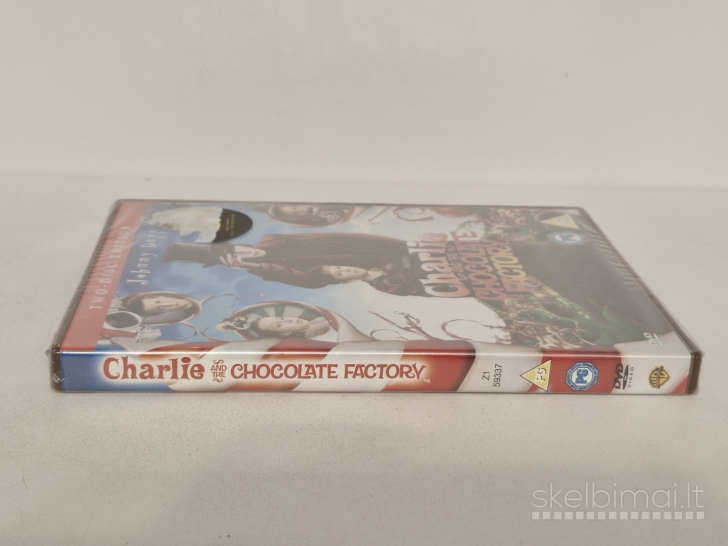 DVD filmas Charlie and the Chocolate Factory vaid. Johny Depp