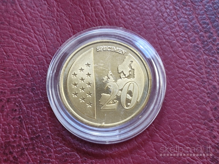 20 Euro Centų Specimen bandinys Tallinn Estija