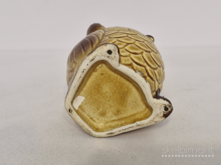 Keramikinė ruda pelėdos figūrelė, 7cm.