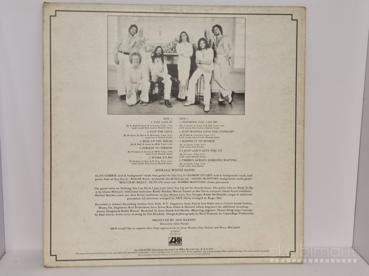 LP plokštelė Average White Band ‎– AWB