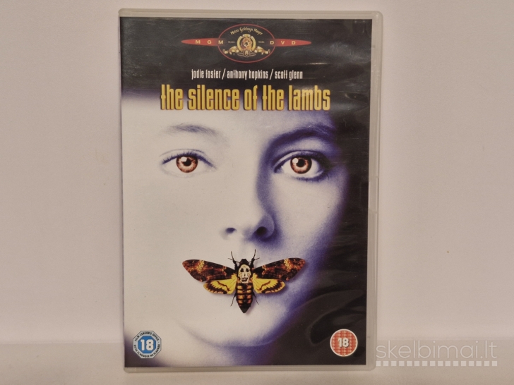DVD filmas the Silence of the lambs vaid. Anthony Hopkins