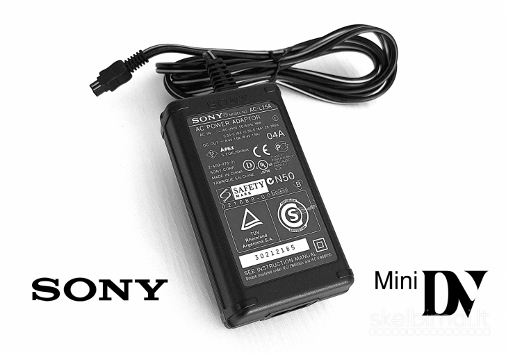 Sony mini DV kameros kroviklis matinimo blokas AC-L25A