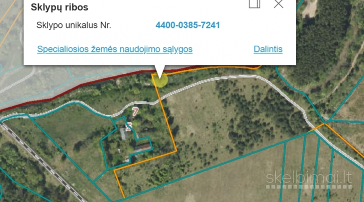 Žemės sklypas su priėjimu prie upės
