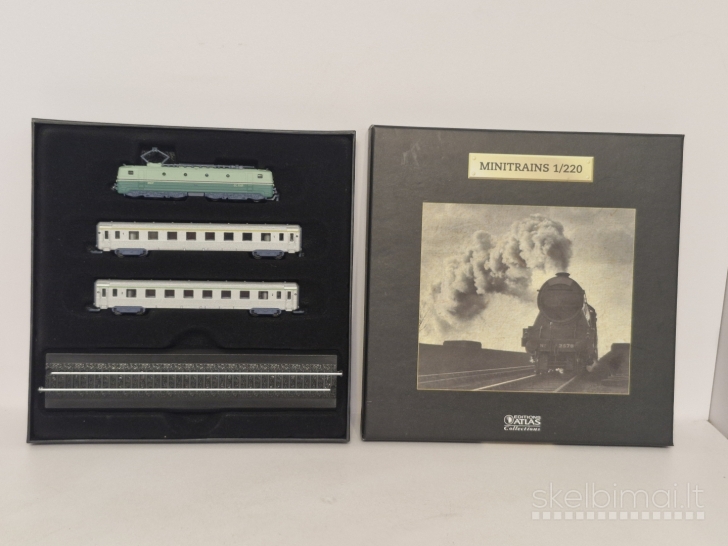 Minitrains 1/220 (Z scale) traukinio modelių rinkinys, su dežute