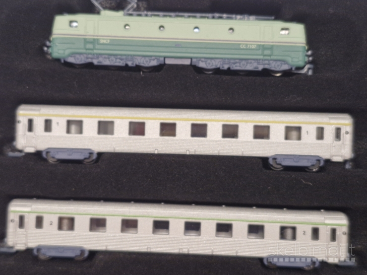 Minitrains 1/220 (Z scale) traukinio modelių rinkinys, su dežute