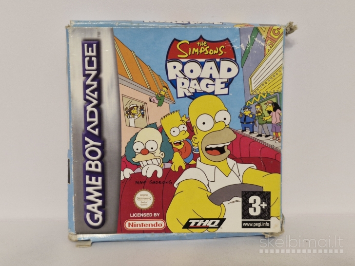 Žaidimas The Simpsons Road Rage GameBoy Advance
