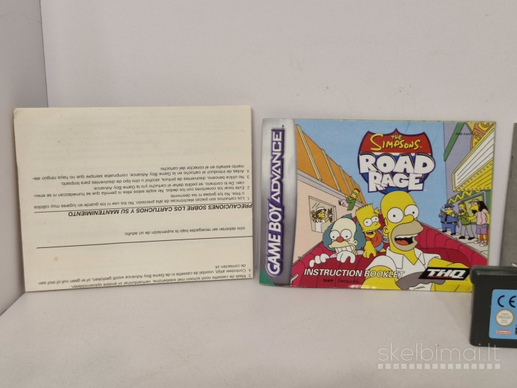 Žaidimas The Simpsons Road Rage GameBoy Advance