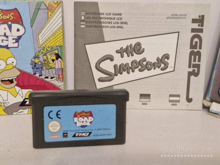 Žaidimas The Simpsons Road Rage GameBoy Advance