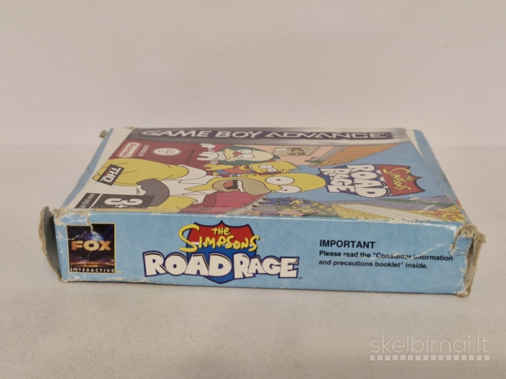 Žaidimas The Simpsons Road Rage GameBoy Advance