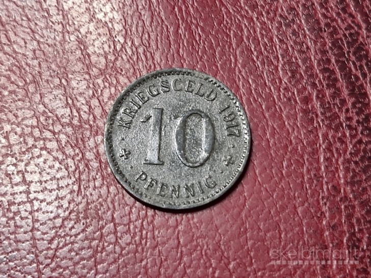 10 Pfennig 1917 Menden Notgeld Vokietija Zn