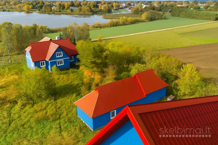prie ,,Jotainių'' tvenkinio namas, Panevėžio r. sav., Jotainių k.
