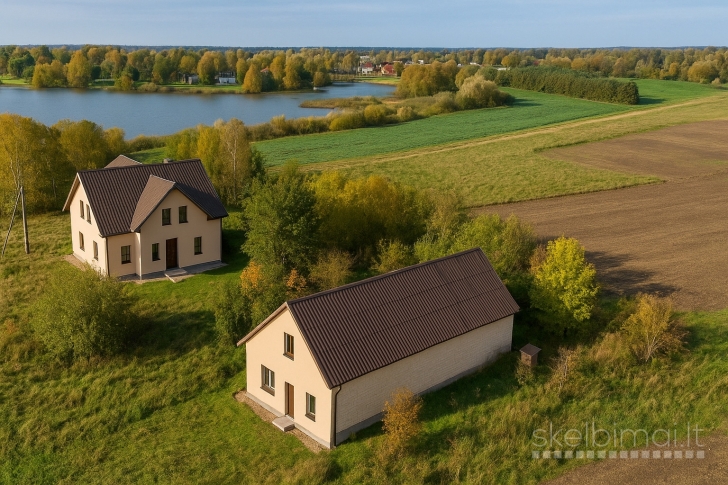 prie ,,Jotainių'' tvenkinio namas, Panevėžio r. sav., Jotainių k.