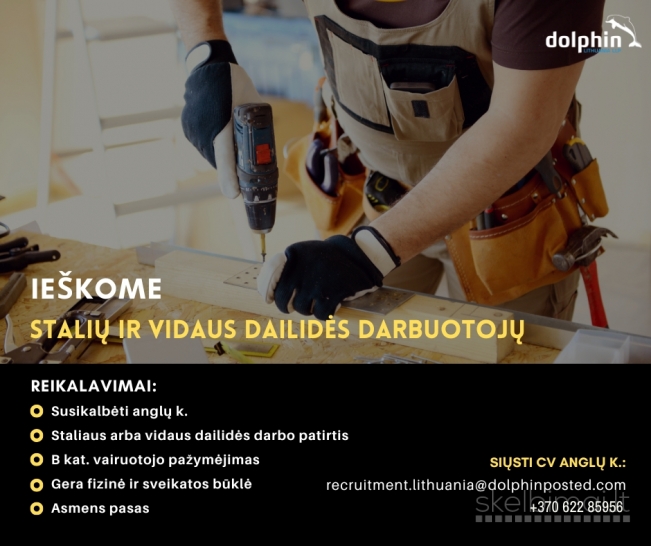 Ieškome 2 stalių ir 2 vidaus dailidžių darbui Arkties Švedijoje! 
