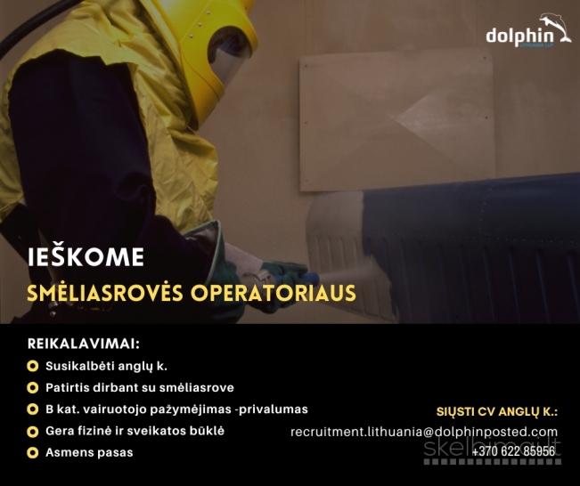 SAND BLASTER (SUNKVEŽIMIŲ / ĮRENGINIŲ VALYMAS) – HELSINGBORGE, ŠVEDIJA