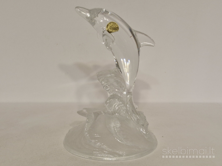 Cristal d'Arques krištolo figūrelė "Delfinas ant bangos", 17cm.