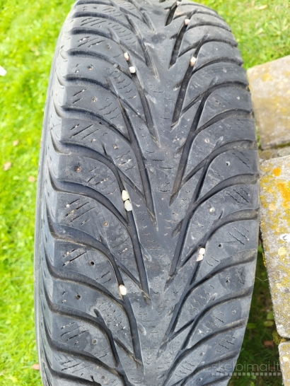 Žieminės Yokohama Ice padangos 195/65 R15 su VW diskais  geros būklės