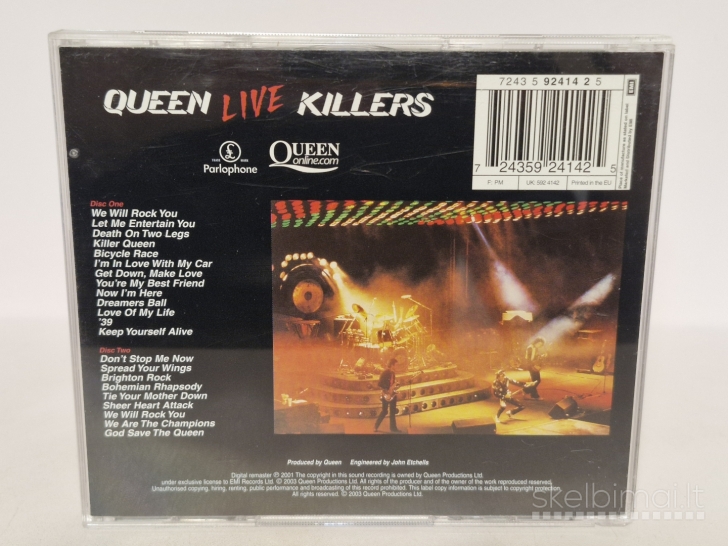 Dvigubas audio CD Queen ‎– Live Killers