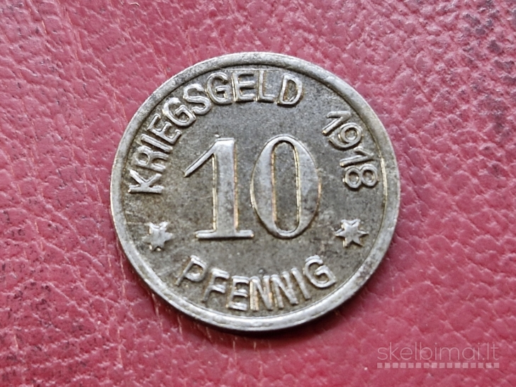 10 Pfennig 1918 Siegen Notgeld Vokietija Fe